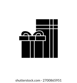 Gift Icon With Glyph Style