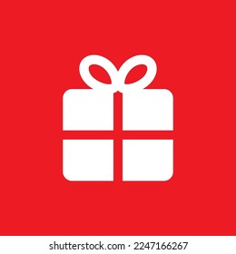 Gift icon, graphic resource template, vector illustration.