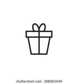 gift icon. high quality icons suitable for graphic assets for valentine and christmas, internet, web design, apps, drawing and coloring books, print media, etc. EPS 10 vector line icon