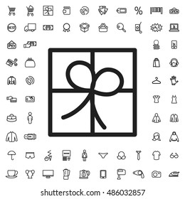 Gift icon illustration isolated vector sign symbol