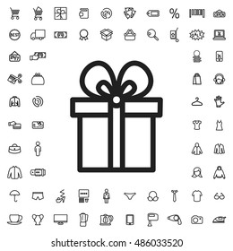 Gift icon illustration isolated vector sign symbol