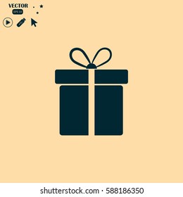 Gift Icon illustration isolated vector sign symbol.