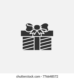 Gift icon illustration isolated vector sign symbol