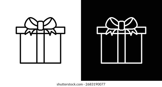 Gift icon Illustration. Vector Graphic. EPS 10
