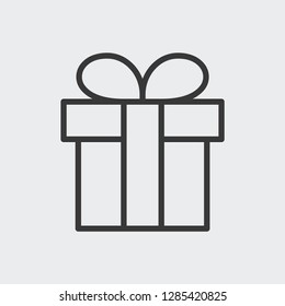 Gift icon isolated on background. Present symbol modern, simple, vector, icon for website design, mobile app, ui. Vector Illustration