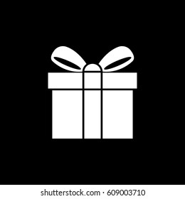 Similar Images, Stock Photos & Vectors of Gift Icon Isolated on black