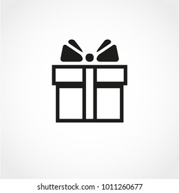 Gift Icon Isolated on White Background