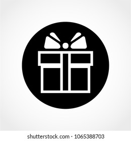 Gift Icon Isolated on White Background