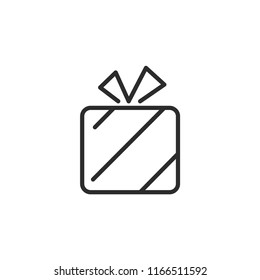 Gift icon isolated on white background. Gift box symbol modern, simple, vector, icon for website design, mobile app, ui. Vector Illustration