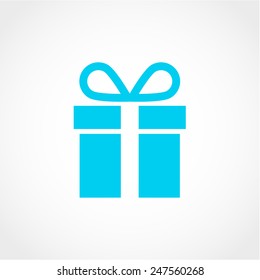 Gift Icon Isolated on White Background