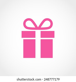 Gift Icon Isolated on White Background