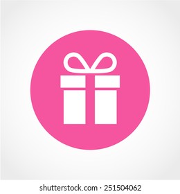 Gift Icon Isolated on White Background