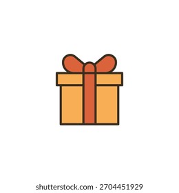 Gift icon isolated on white background. Present symbol modern, simple, vector, icon for website design, mobile app, ui. Vector Illustration