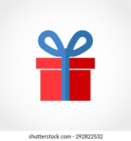 Gift Icon Isolated on White Background