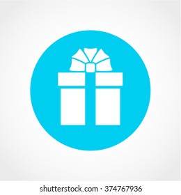 Gift Icon Isolated on White Background