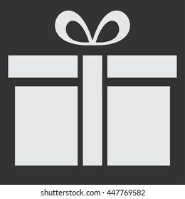Gift icon isolated on white background. Vector illustration.