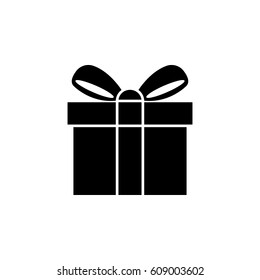 Similar Images, Stock Photos & Vectors of Gift Icon Isolated on black