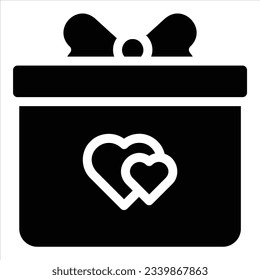 gift icon with isolated vektor and transparent background