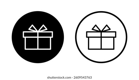 Gift icon logo design. gift sign and symbol. birthday gift