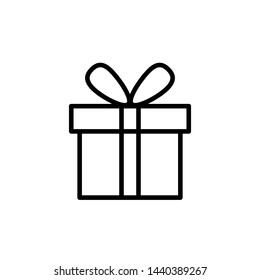 gift icon, logo design template 
