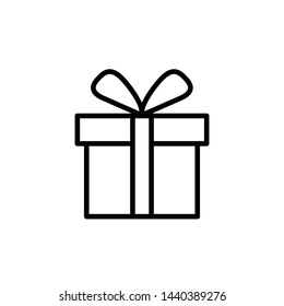 gift icon, logo design template 