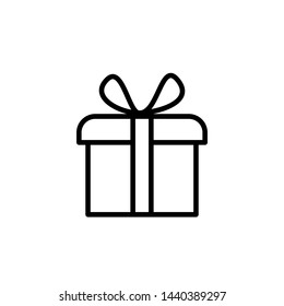 gift icon, logo design template 