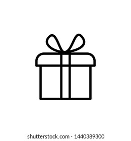 gift icon, logo design template 