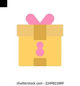 Geschenksymbol - flacher Vektorgrafik