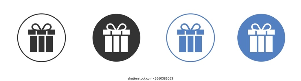 Diseños gráficos del logotipo del icono del regalo