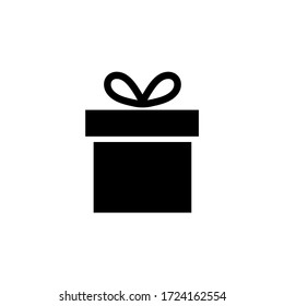 Gift icon, logo isolated on white background