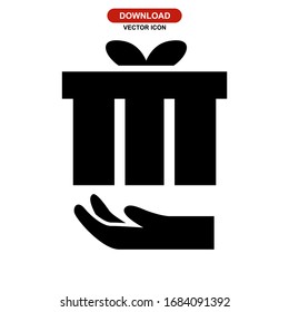 gift icon or logo isolated sign symbol vector illustration - high quality black style vector icons
