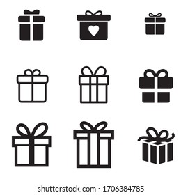 gift icon or logo isolated sign symbol vector illustration