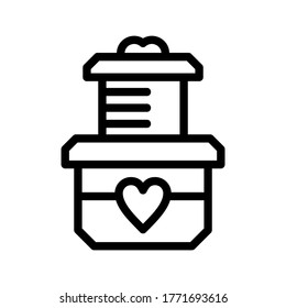 icono de regalo o logotipo símbolo de signo aislado ilustración vectorial - iconos vectoriales de estilo negro de alta calidad

