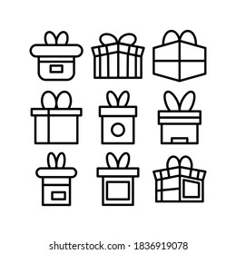 Gift icon or logo isolated sign symbol vector illustration - Collection of high quality black style vector icons
