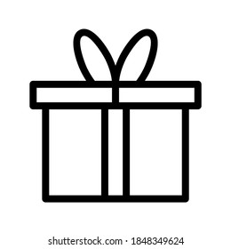 Geschenksymbol oder Logo einzeln auf Zeichen, Vektorgrafik - hochwertige Vektorsymbole in schwarzem Stil
