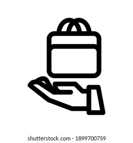 gift icon or logo isolated sign symbol vector illustration - high quality black style vector icons
