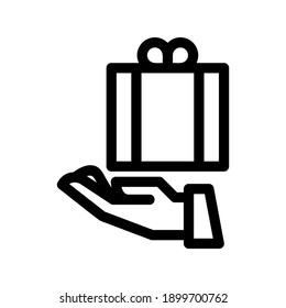 gift icon or logo isolated sign symbol vector illustration - high quality black style vector icons
