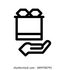 gift icon or logo isolated sign symbol vector illustration - high quality black style vector icons
