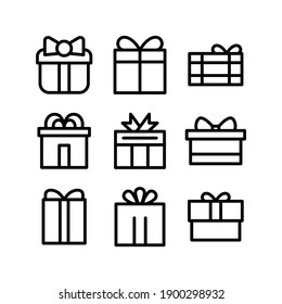gift icon or logo isolated sign symbol vector illustration - Collection of high quality black style vector icons
