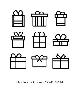 gift icon or logo isolated sign symbol vector illustration - Collection of high quality black style vector icons
