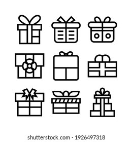 gift icon or logo isolated sign symbol vector illustration - Collection of high quality black style vector icons
