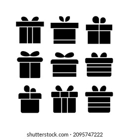 gift icon or logo isolated sign symbol vector illustration - Collection of high quality black style vector icons
