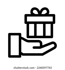 gift icon or logo isolated sign symbol vector illustration - high quality black style vector icons