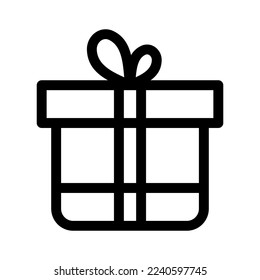 gift icon or logo isolated sign symbol vector illustration - high quality black style vector icons