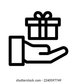 gift icon or logo isolated sign symbol vector illustration - high quality black style vector icons