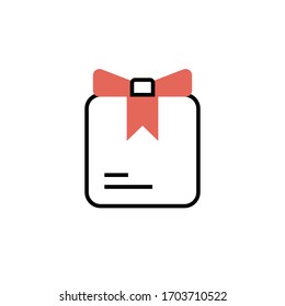 gift icon modern design  vector illustration. isolated on white background