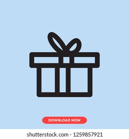 Gift icon modern vector style. Gift icon for web and icon. 
