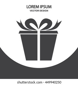 Gift icon on the background