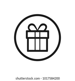 Gift icon on a white background