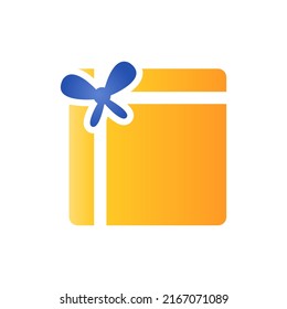 gift icon on a white background, vector illustration